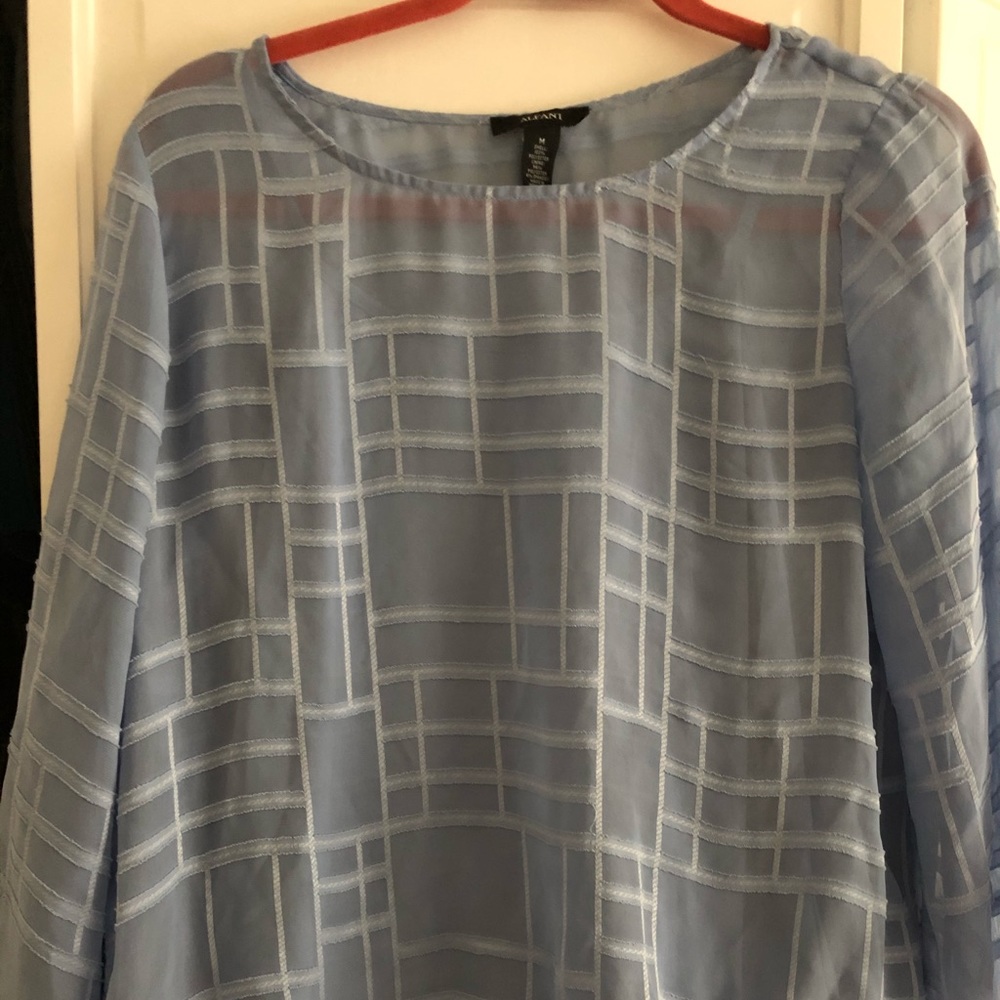 Alfani light blue blouse